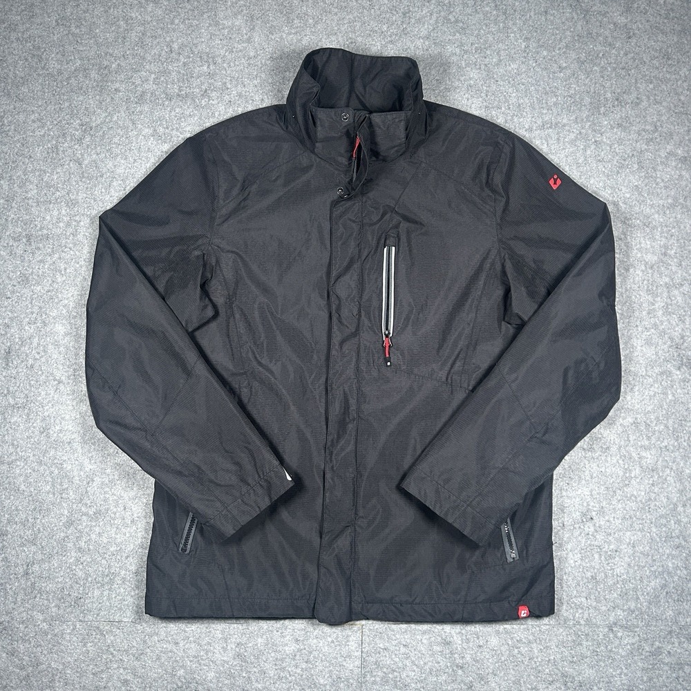 Killtec All Terrain Jacket Mens Size Large Black Waterproof 10.000 mm Wind Proof
